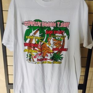 Hanes White Hawaiian Graphic Tee